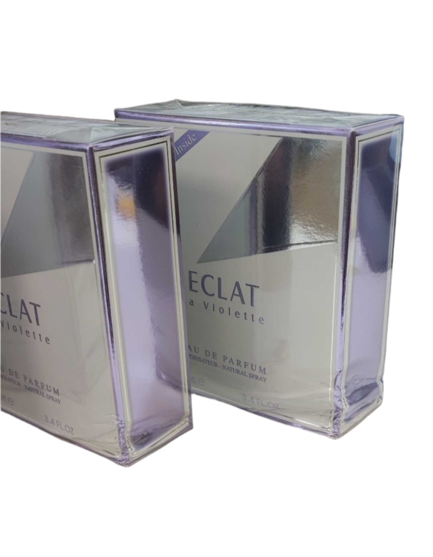 Eclat La Violette con deodorante di Fragrance World, EDP 100 ml (PRODOTTO DIFETTOSO)