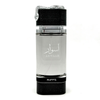 Riiffs Aswaar Eau de Parfum, 100-ml-Flakon aus silbernem Glas mit schwarzen, strukturierten Akzenten und einer dekorativen Schlange auf dem Verschluss, dargestellt vor weißem Hintergrund.