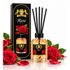 Golden Silva Rose home fragrance reed diffuser 150 ml with retail packaging - Royalsperfume