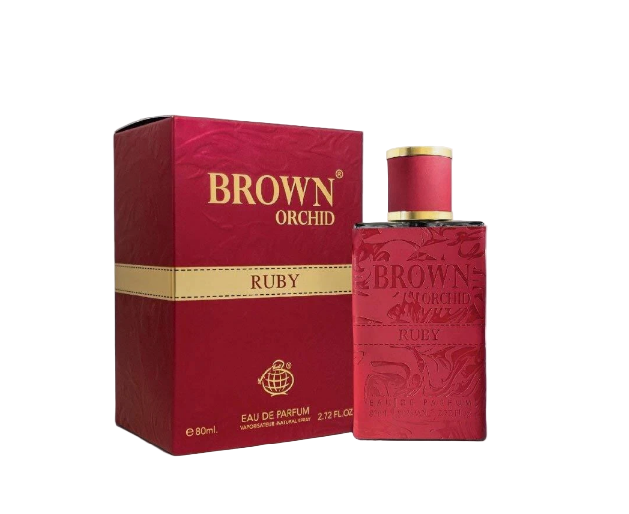 Orchidea marrone Ruby di Fragrance World EDP 80 ml