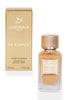 Lorinna By Blanch Extrait de Parfum 50ml bottle with matching gold packaging on a white background