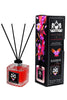 Lion Francesco Cinnamon & Saffron reed diffuser 150 ml bottle with rattan sticks and black gift box