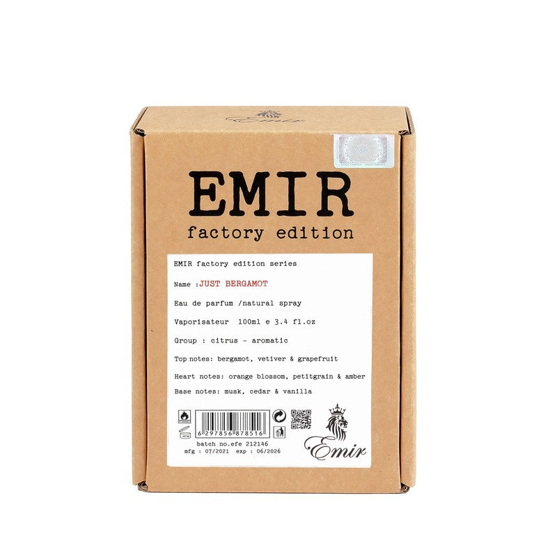 Emir Just Bergamot perfumowana woda unisex 100ml - Perfumy Royalsperfume Paris Corner z o.o. Wszystko