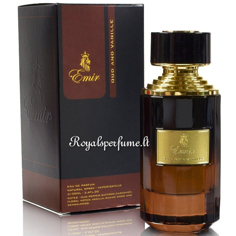 Acqua profumata unisex Emir Oud And Vanille 75 ml - Royalsperfume Profumo EMIR