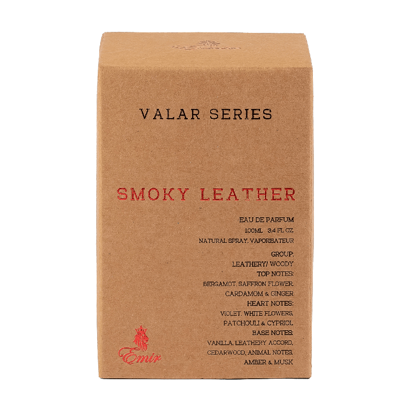 Emir Valar Series Smoky Leather, acqua profumata unisex da 100 ml - Royalsperfume Perfumery Paris Corner LLC Tutto