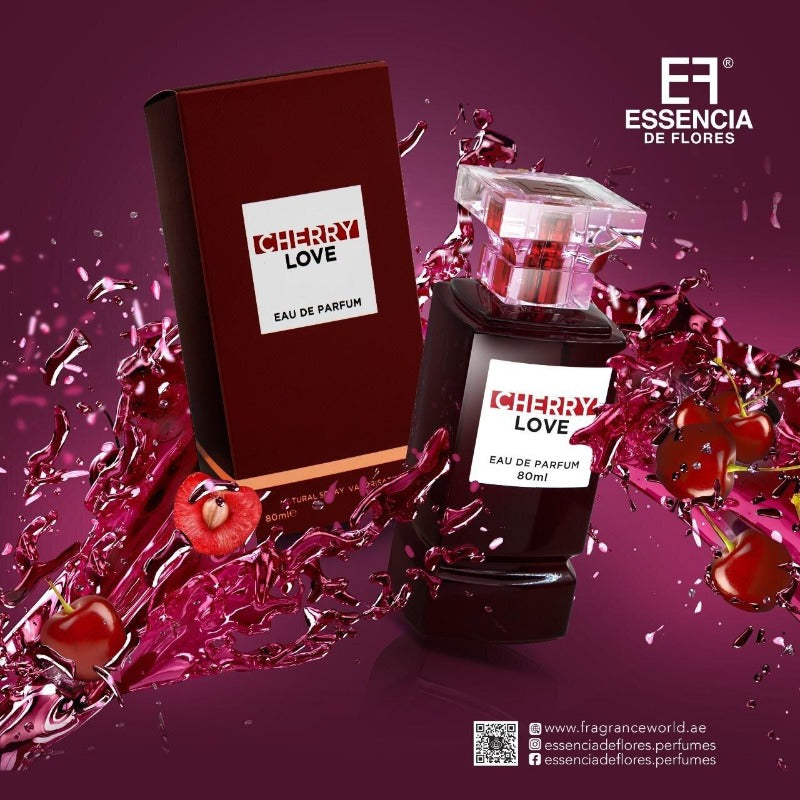 Essencia De Flores Cherry Love perfumowana woda unisex 80ml - Perfumy Royalsperfume Essencia De Flores
