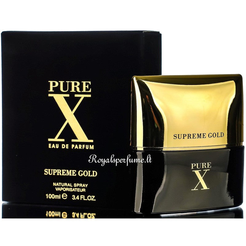 FW Pure X Supreme Gold, acqua profumata da uomo 100 ml - Royalsperfume Fragrance World Perfume