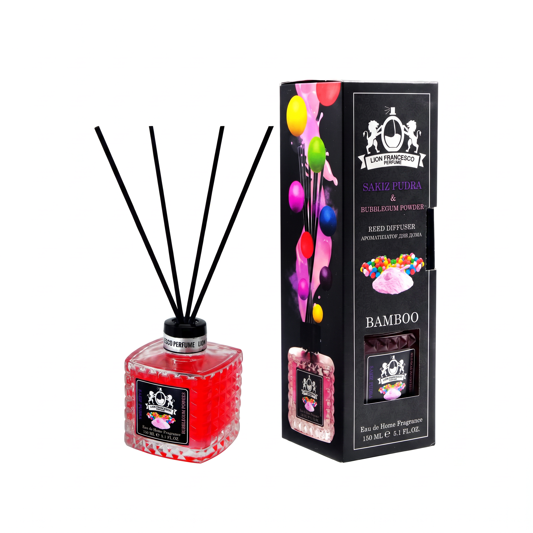 Bubblegum & Powder home fragrance by Lion Francesco 150ml