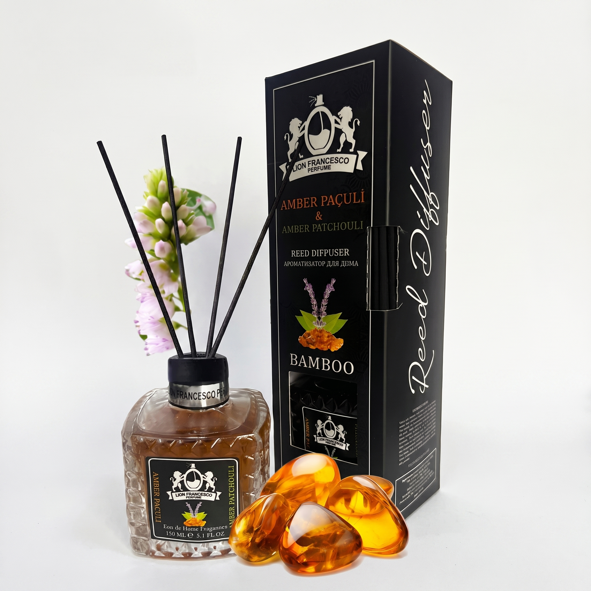 Amber & Patchouli home fragrance by Lion Francesco 150ml