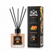 Lion Francesco Peach reed diffuser 150 ml with black bamboo reeds and its gift box