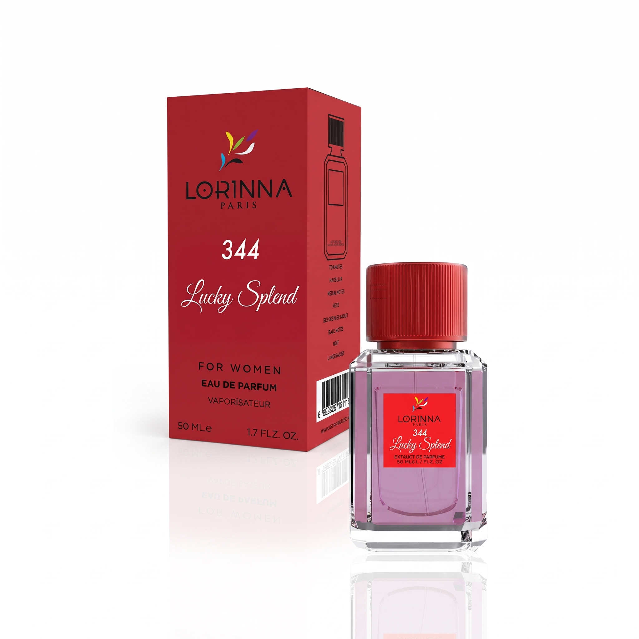 Lucky Splendid 344 By Lorinna EDP 50ml - bottle with box