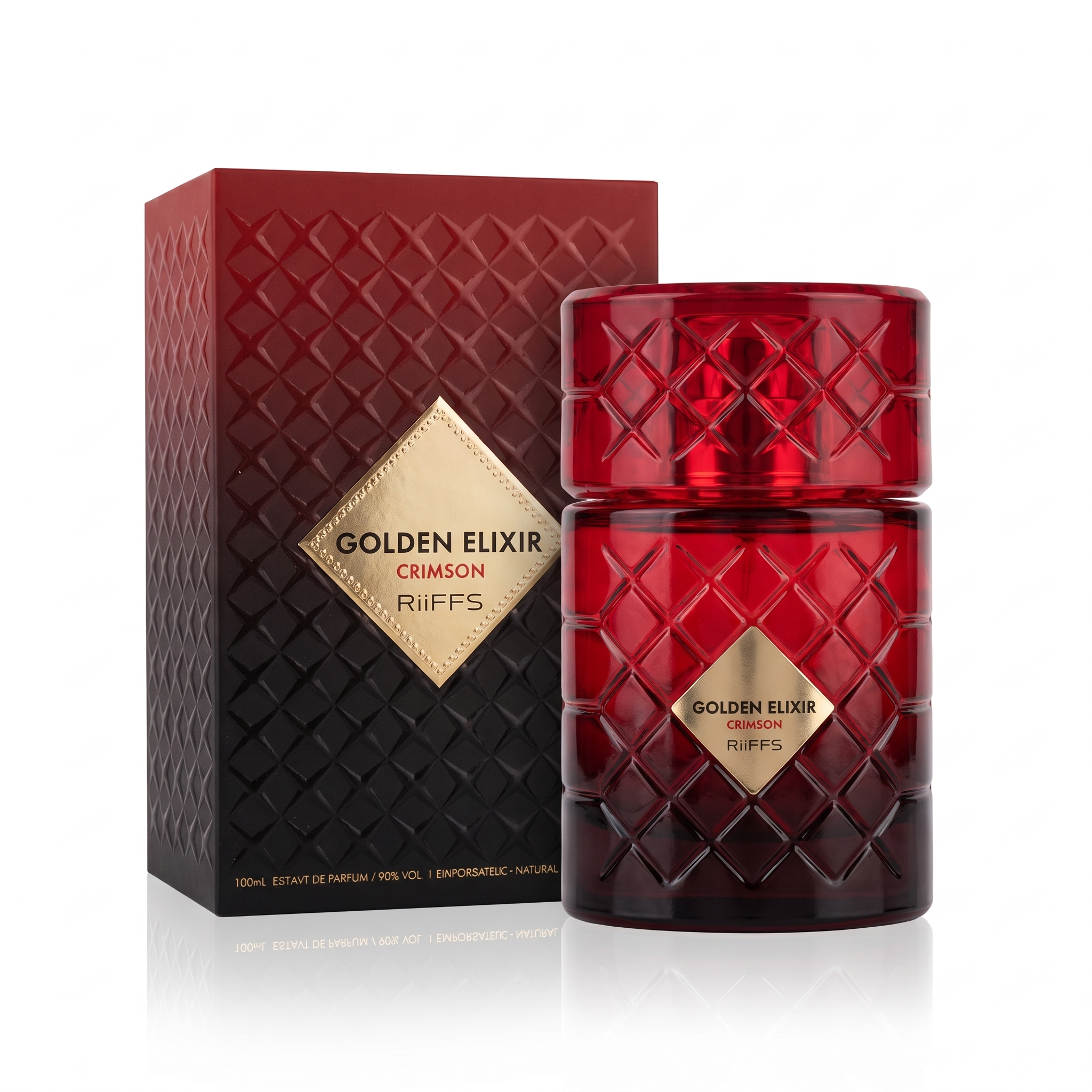 Golden Elixir Crimson By Riiffs EDP 100ml - bottle with box