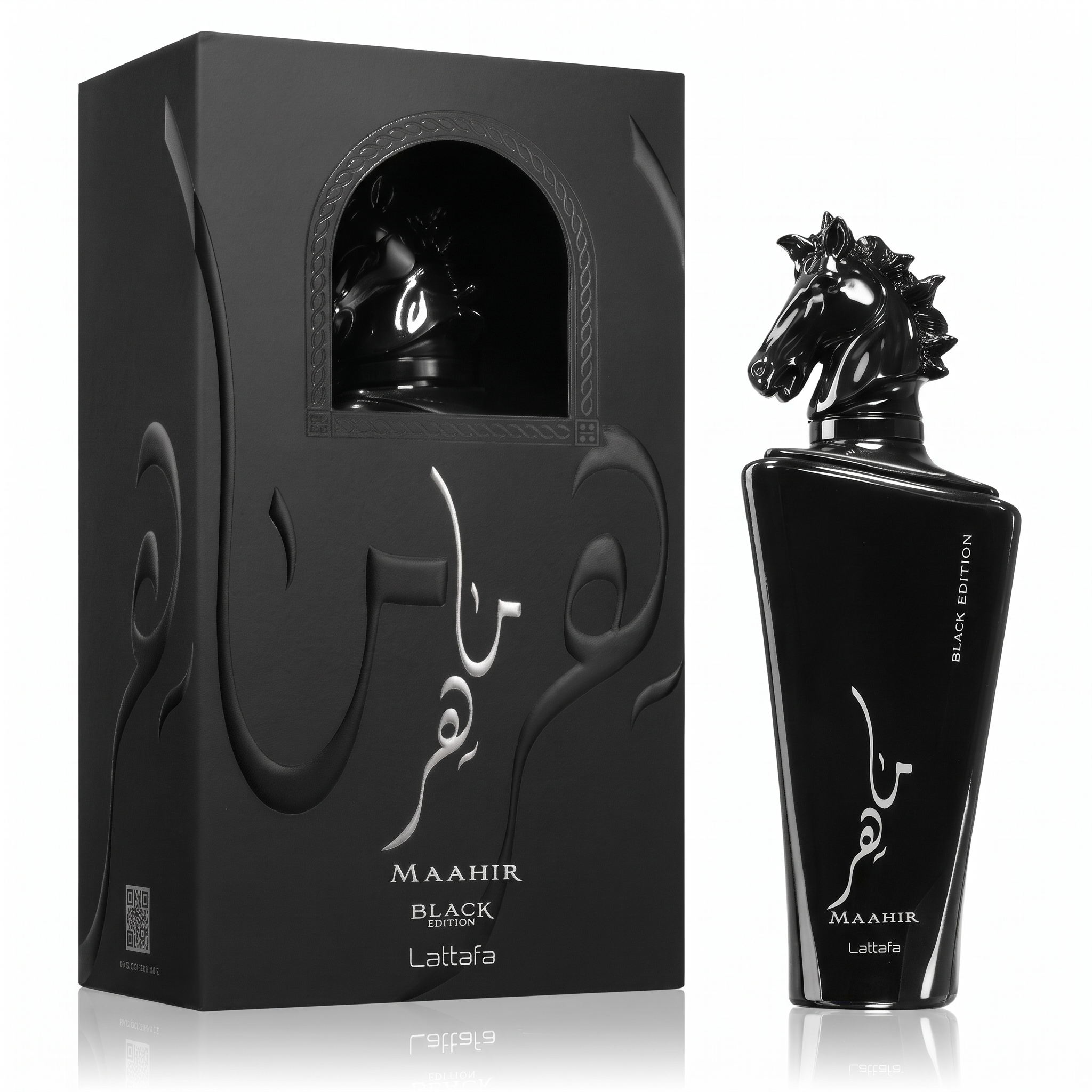 Lattafa Maahir Black Edition EDP 100 ml with retail packaging - Royalsperfume