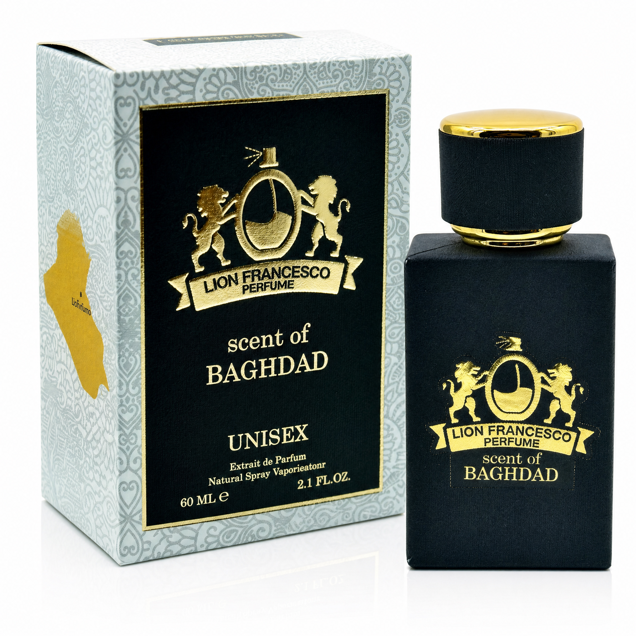 Lion Francesco Scent Of Baghdad Extrait de Parfum 60 ml with retail packaging - Royalsperfume