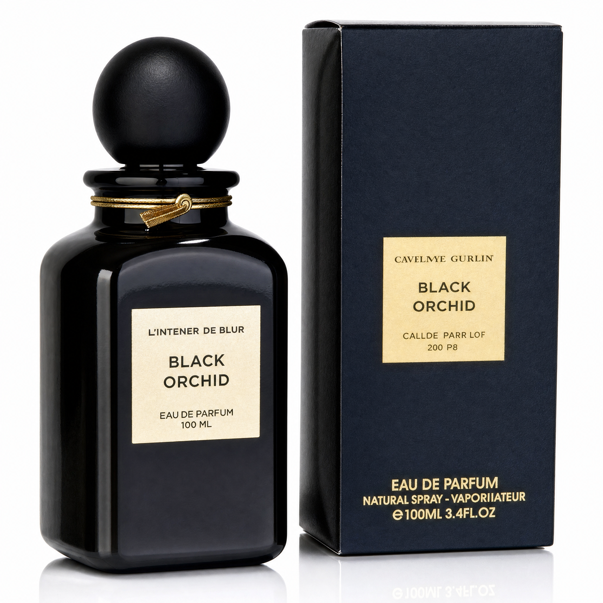 L'intense De Blue Black Orchid EDP 100 ml with retail packaging - Royalsperfume
