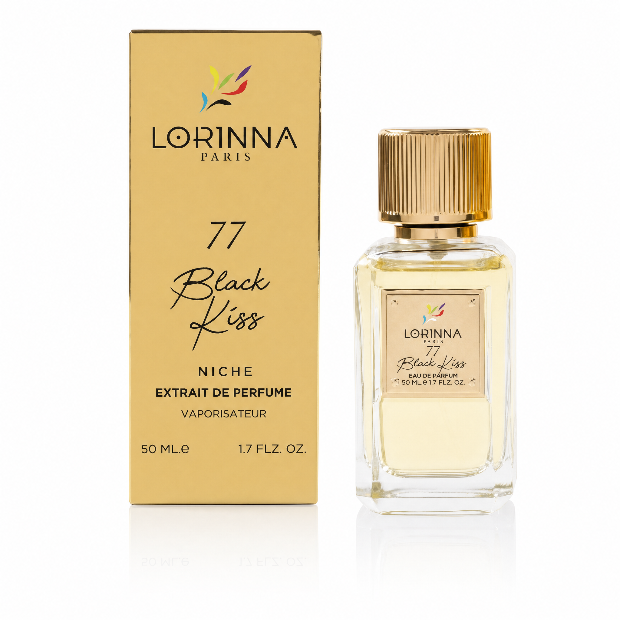 Lorinna Black Kiss EDP 50 ml with retail packaging - Royalsperfume