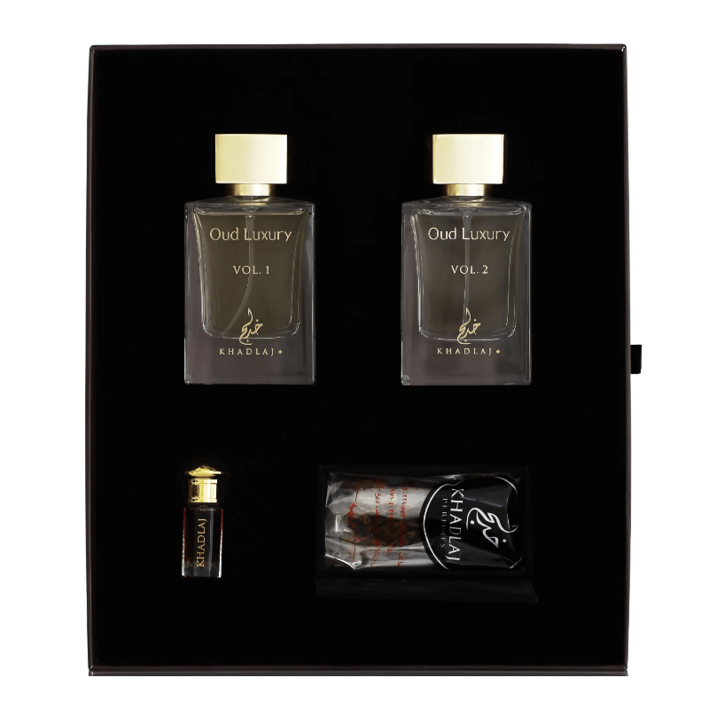Set regalo Khadlaj OUD LUXURY da 4 pezzi - Royalsperfume Profumo Khadlaj