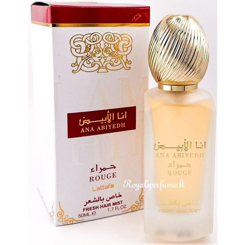 Profumo per capelli Lattafa Ana Abiyedh Rouge 50 ml - Royalsperfume Profumi LATTAFA