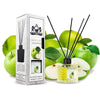 Lion Francesco Green Apple reed diffuser 150 ml bottle with rattan sticks and white gift box