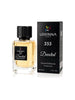 Lorinna Paris No.355 Devoted Extrait de Parfum for Men 50ml bottle with black cap displayed beside its elegant black packaging box.