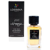 Lorinna Paris Happy’s Extrait de Parfum 50ml bottle and black packaging box, featuring a fresh citrus and woody fragrance for men.