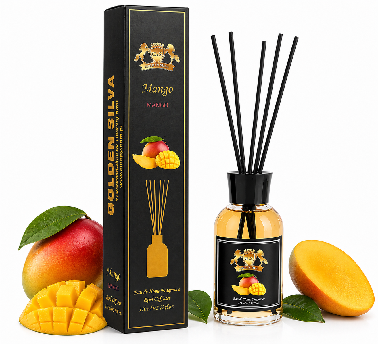 Raumduft „Mango“ von Golden Silva, 110 ml