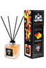 Lion Francesco Melon Watermelon reed diffuser 150 ml bottle with rattan sticks and black gift box