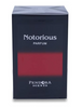 Notorious by Pendora Scents EDP 100ml — dark navy carton box with a red panel and white Notorious Parfum lettering