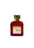Backing Rouge 540 Extract by Rovena EDP — red faceted 100 ml bottle with gold cap and gold label on white