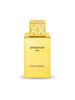 Shaghaf Oud 985 by Swiss Arabian EDP — gold rectangular bottle with a sculpted gold cap on a white background