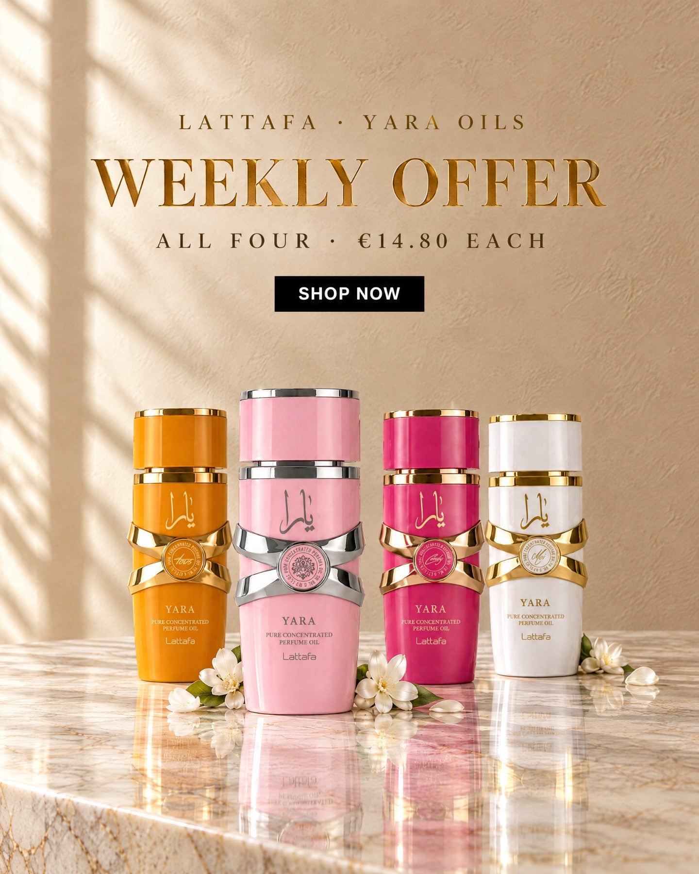 Weekly Offer – Lattafa Yara concentrated perfume oils